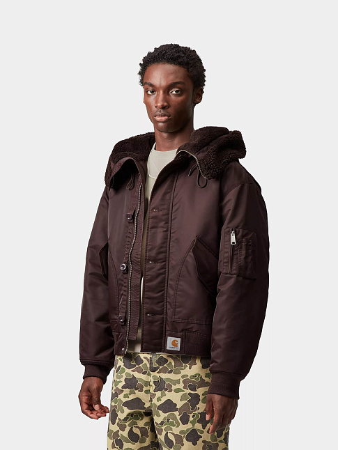 Бомбер HD OLTERA (размер XL, цвет Темно-бордовый)