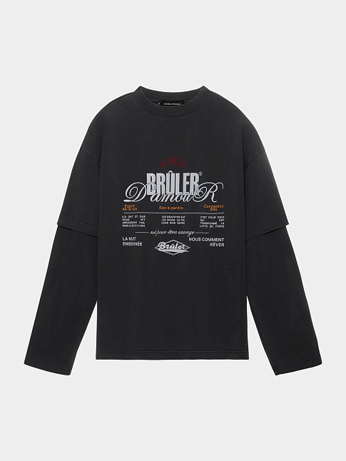 Лонгслив NOTE (размер XL, цвет Темно-серый)