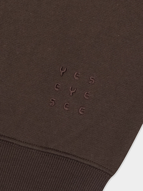 Свитшот Y.E.S ARGYLE (размер L, цвет Темно-коричневый)