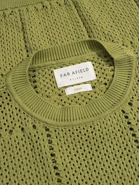 Свитер CROCHET CREWNECK (размер M, цвет Зеленый)