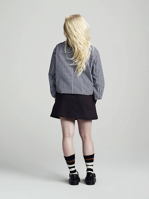 Куртка GINGHAM BOXER (размер L, цвет Черный-Белый)