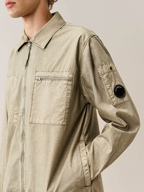 Куртка PLAIN FACE RESINED LENS ZIPPED (размер L, цвет 356)