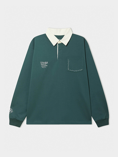 Лонгслив VACANZE ESTIVE (размер S, цвет Зеленый)