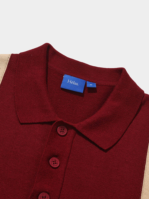 Свитшот FELLA KNIT POLO (размер M, цвет Бордовый)