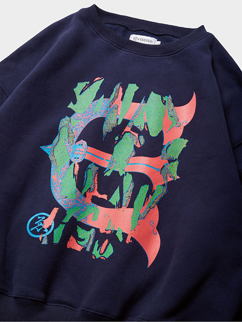 Свитшот SKULL CAMO LOGO (размер L, цвет Синий)