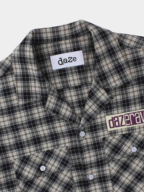 Рубашка RAW PATCH (размер S, цвет Черный-Белый)