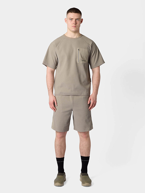 Футболка WAFFLE SS CREW (размер L, цвет Серый)