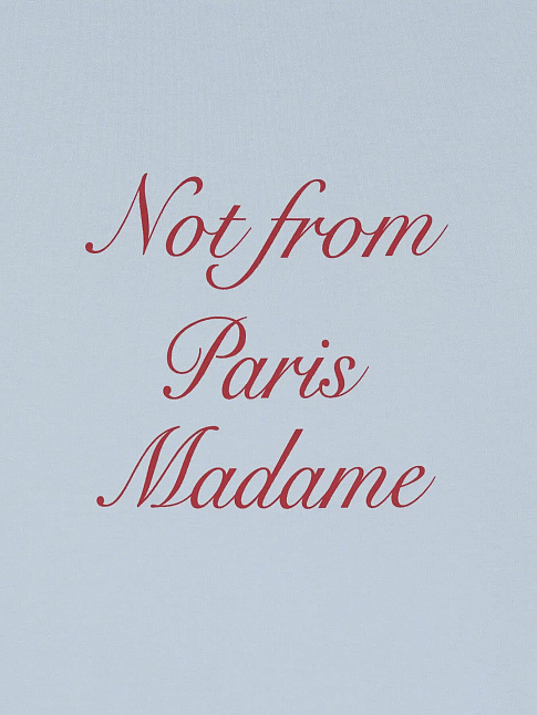 Футболка SLOGAN CALLIGRAPHY (размер M, цвет Голубой)