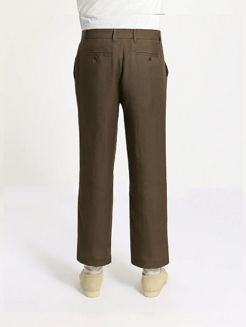 Брюки DOUBLE PLEATED (размер XL, цвет Коричневый)