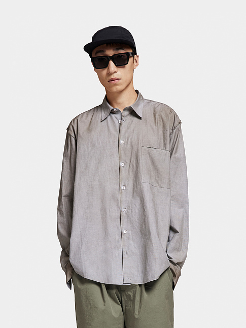 Рубашка ERZIN OVERSIZED (размер L, цвет Темно-зеленый)