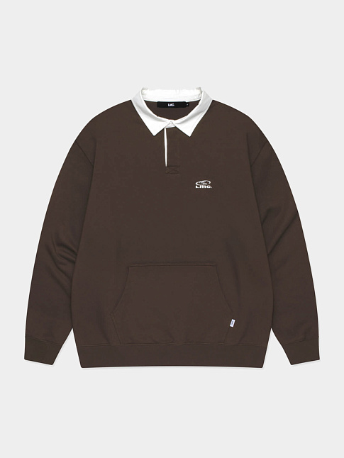 Свитшот OVAL COLLAR (размер L, цвет Коричневый)