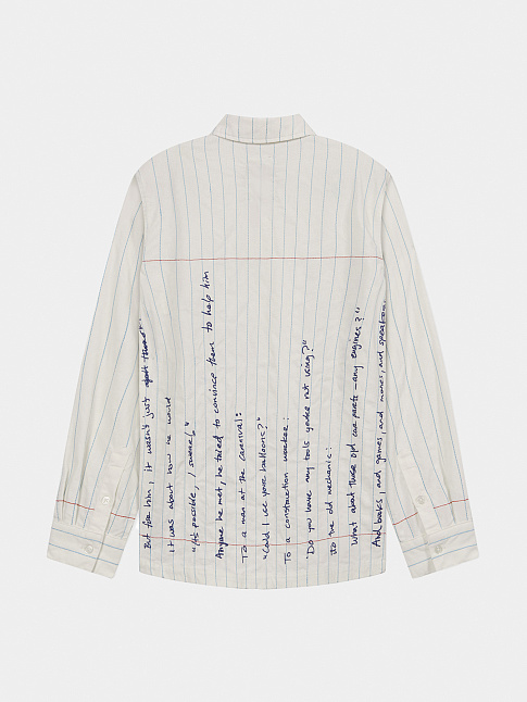 Рубашка PAPER HANDWRITING (размер XXL, цвет Белый)