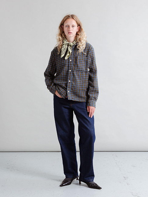 Рубашка DEFT (размер M, цвет Синий)