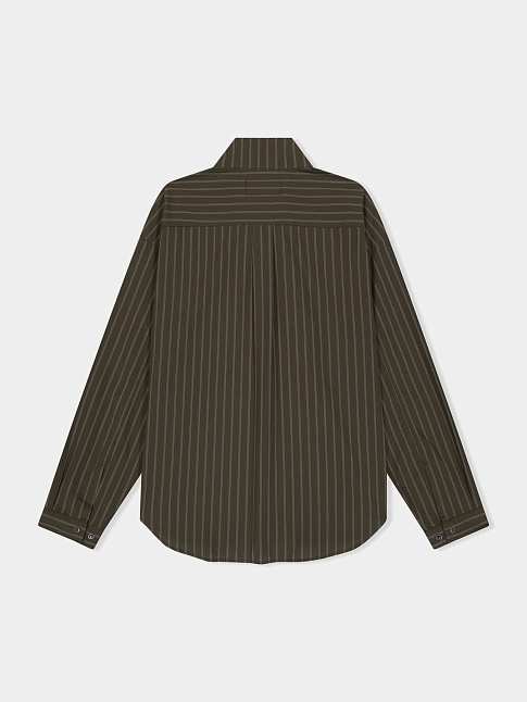 Рубашка HI NECK TWO WAY ZIP UP (размер XL, цвет Коричневый)