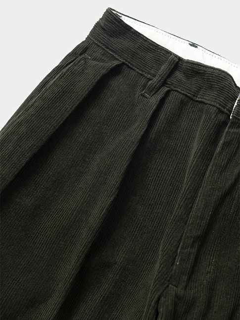 Брюки CORDUROY PART TIMER (размер XL, цвет Темно-зеленый)