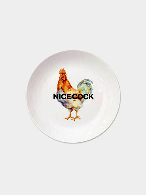 Тарелка NICE COCK (размер one size, цвет Разноцветный)