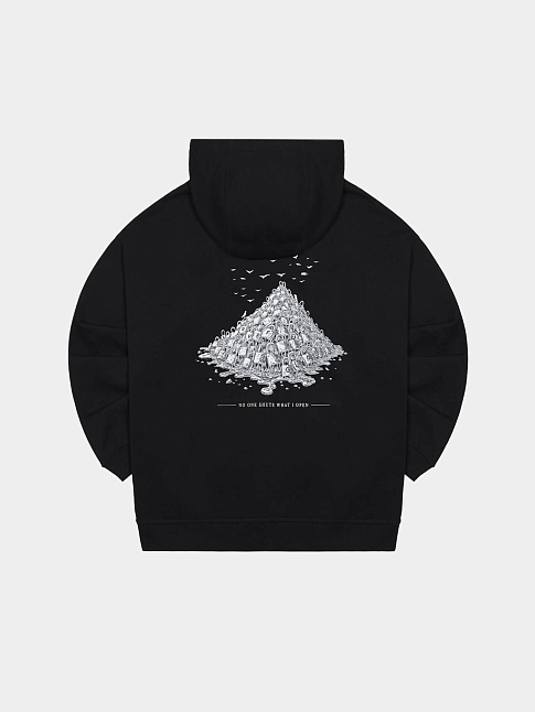 Оверсайз худи KEY (размер L, цвет Черный)