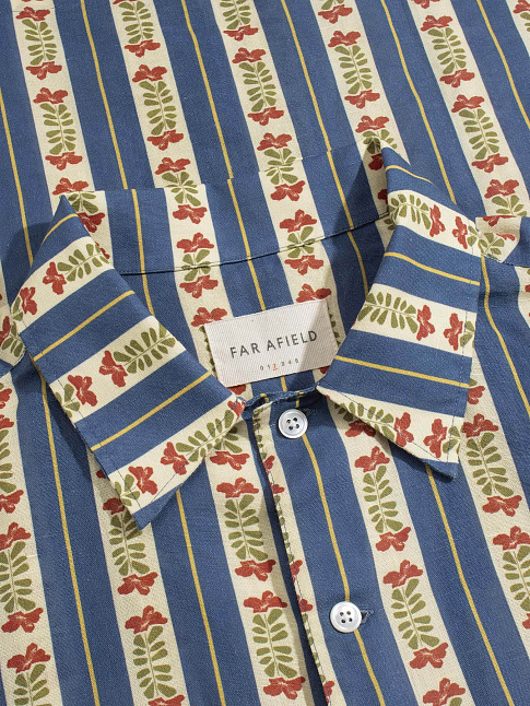 Рубашка BUSEY FLORAL STRIPE (размер L, цвет Разноцветный)