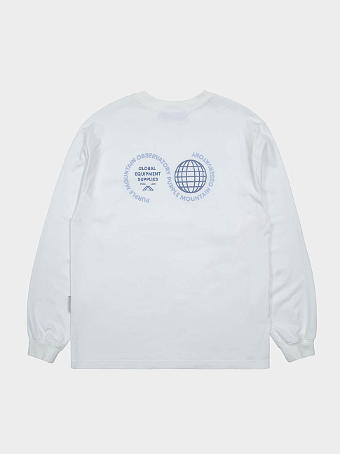 Лонгслив GLOBE LOGO (размер XL, цвет Белый)