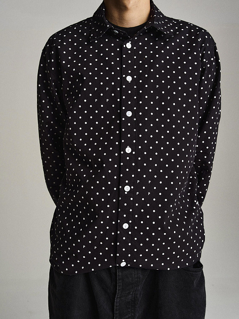 Рубашка POLKADOT (размер L, цвет Черный-Белый)
