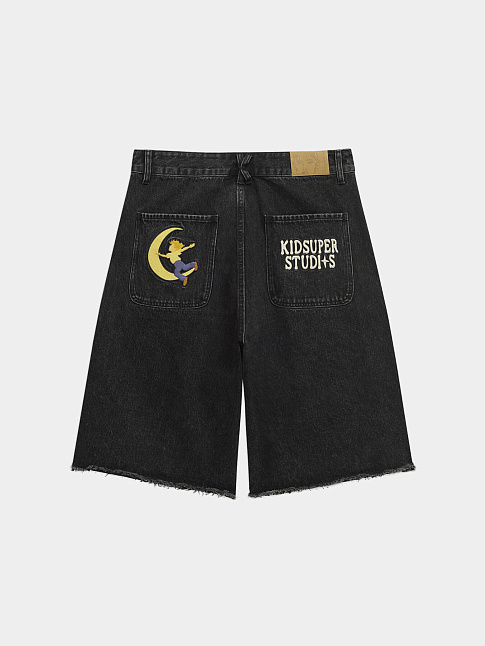 Шорты PATCHES DENIM (размер M, цвет Черный)