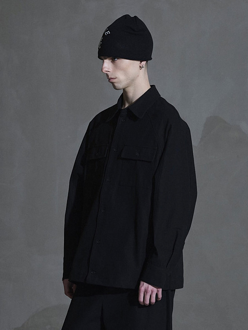 Рубашка OVERSIZED (размер L, цвет Черный)