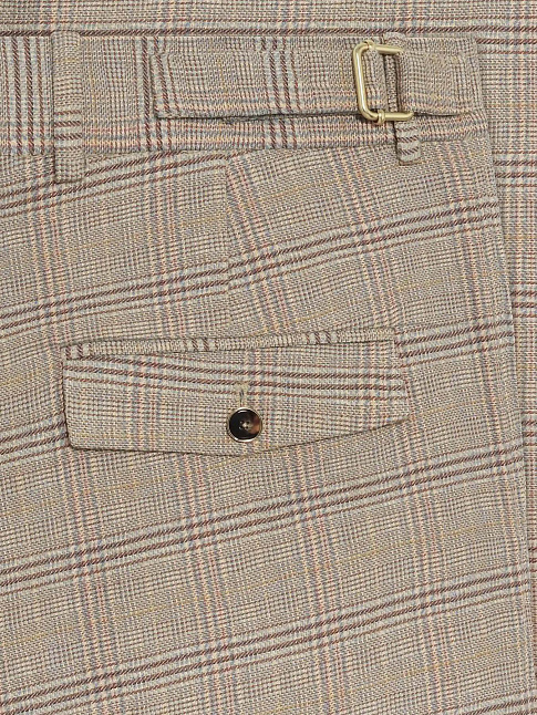 Брюки LARGE A CARREAUX (размер XXL, цвет Бежевый)