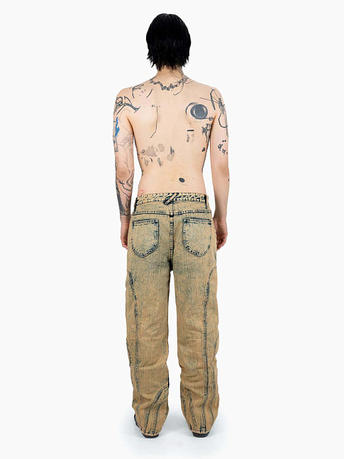 Джинсы RACE (размер XL, цвет Желтый)