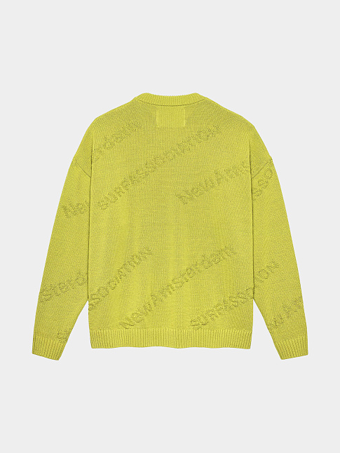Свитер LOGO JACQUARD (размер XL, цвет Желтый)