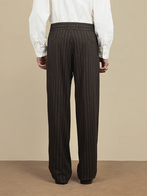 Брюки PINSTRIPES (размер XL, цвет Темно-коричневый)