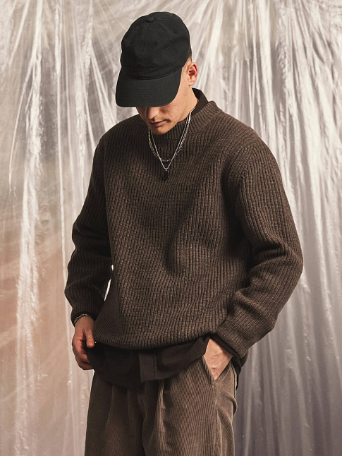 Свитер BOXY WOOL (размер S, цвет Коричневый)