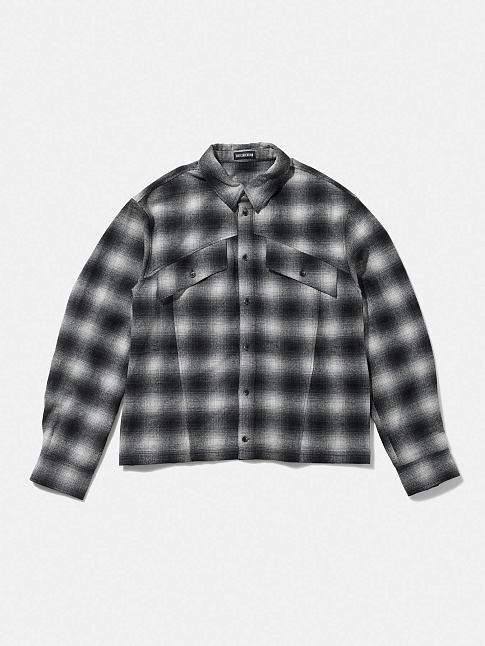 Рубашка RELAXED CHECKED (размер XL, цвет Черный)