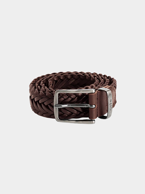 Ремень BRAIDED LEATHER (размер one size, цвет Коричневый)