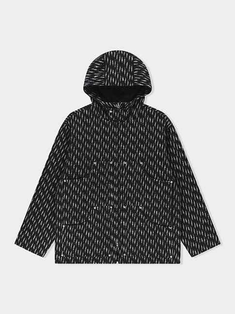 Куртка HOODED WOOL ZIP (размер M, цвет Черный)