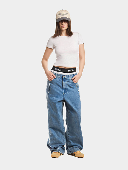 Джинсы LIGNE BLANCHE (размер L, цвет Голубой)