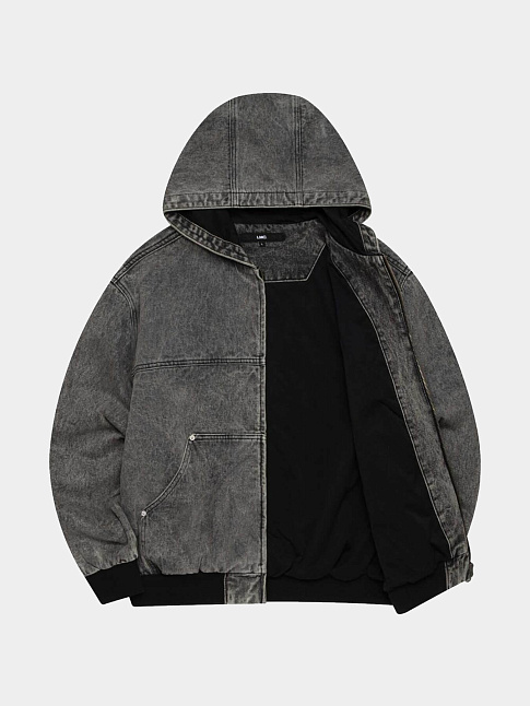 Куртка DENIM WORK HOODIE (размер S, цвет Серый)
