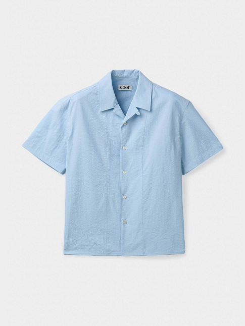 Рубашка PANEL LINE CAMP COLLAR HALF (размер M, цвет Голубой)