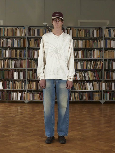 Лонгслив ESSENTIAL TIE-DYE (размер XL, цвет Серый)