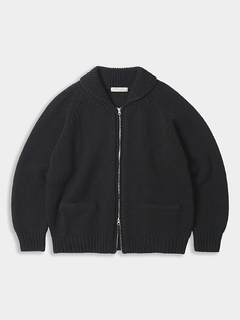 Кардиган HEAVY COWICHAN ZIPUP (размер M, цвет Черный)