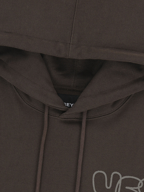 Худи C-LOGO (размер M, цвет Темно-коричневый)