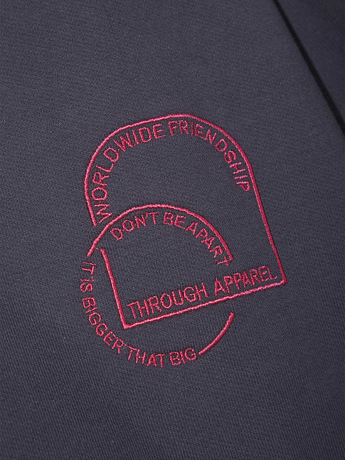 Худи WORLDWIDE FRIENDSHIP ZIP (размер L, цвет Серый)