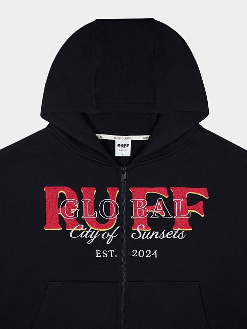 Худи ZIP  (размер S, цвет Черный)