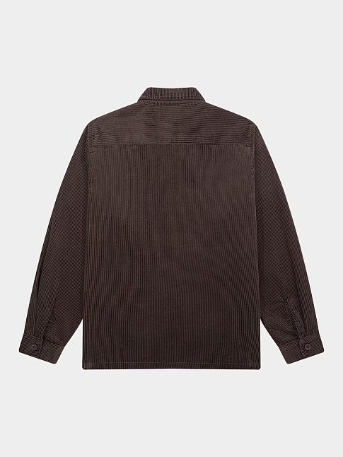 Рубашка VELVET BUTTON (размер M, цвет Темно-коричневый)