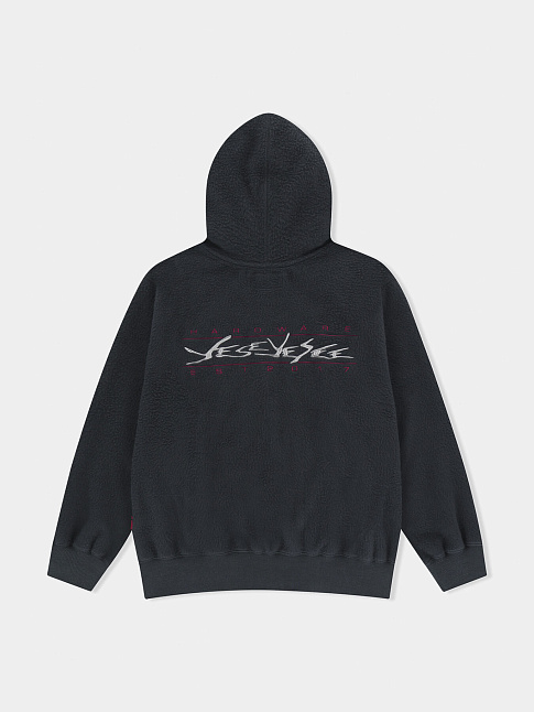 Худи Y.E.S BRUSHED ZIP (размер L, цвет Темно-серый)