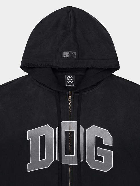 Худи DOG (размер L, цвет Черный)