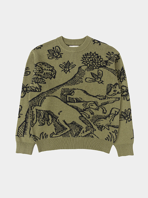 Свитер PLAGUE (размер M, цвет Зеленый)