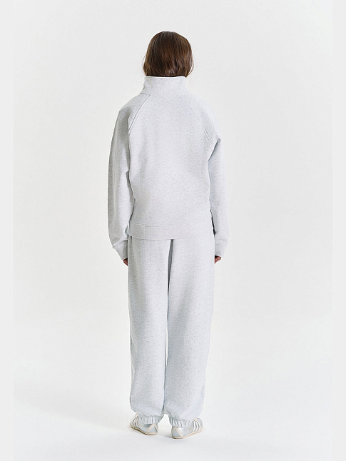 Свитшот ZIP LOGO DE BASE 01 (размер XL, цвет Серый)