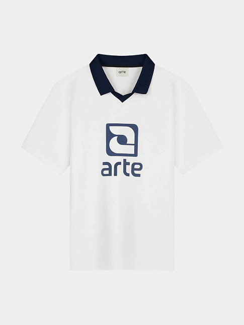 Футболка LOGO COLLAR (размер L, цвет Белый)