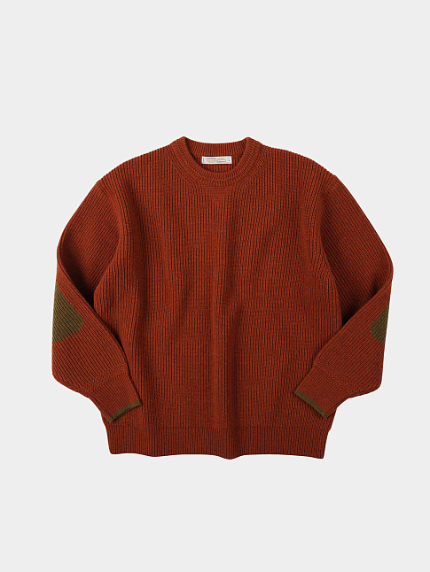 Свитер PATCH ROUND (размер XL, цвет Бордовый)