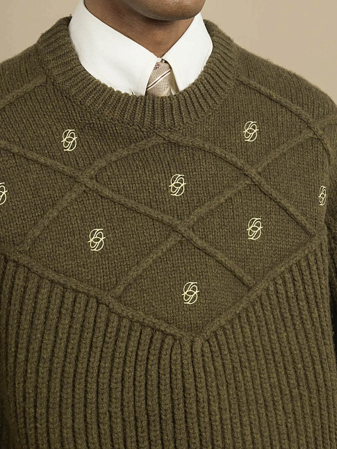 Свитер MONOGRAMME (размер XL, цвет Зеленый)